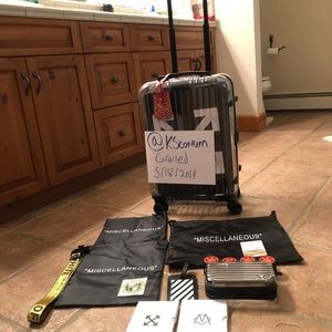 Off-White X Rimowa Transparent Black Carry On Case